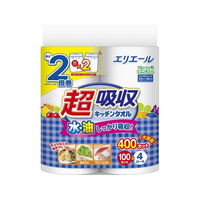 大王製紙 エリエール 超吸収キッチンタオル 100カット 4ロール FC815TD