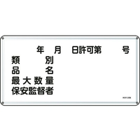 日本緑十字社 標識 類別・品名・保安監督者 スチール FC415GK-8248098