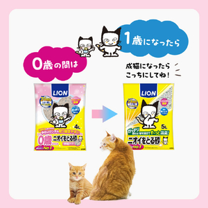 ライオンペット ニオイをとる砂 コンパクトコーナー猫トイレ 子猫お迎え応援セット1個 ﾆｵｲｦﾄﾙｽﾅｺﾈｺｵﾑｶｴ1ｺ-ﾅ-ﾄｲﾚ-イメージ8
