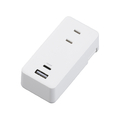 ヤザワ 極小USBタップ2個口PD30W ホワイト H5FS400PD30WH