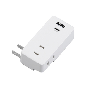 ヤザワ 極小USBタップ2個口PD30W ホワイト H5FS400PD30WH-イメージ2