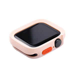 WEARPLANET Apple Watch 45/44mm用FLUFFY POT ソフトケース ベビーピンク WP26945-イメージ2