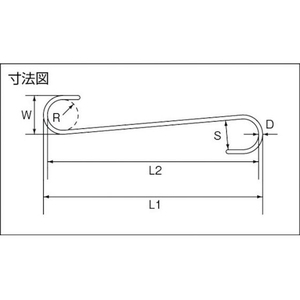 水本機械製作所 ファンシーSフックストレート(ブラウン) 全長250mm FC785FH-3894061-イメージ3