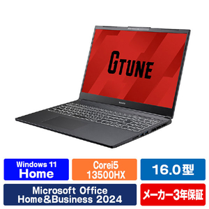 マウスコンピューター EDP6I5G6016S5HB 16型ゲーミングノートパソコン