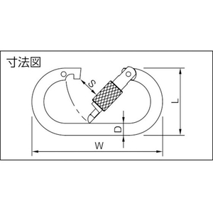 伊藤製作所 カラビナ スーパー10 1.7610環つき5621.6 FC089FN-8187758-イメージ3