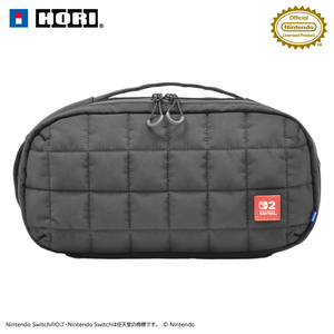 ホリ キルティングミディアムポーチ Switch 2 ブラック NSX019 ホリ キルティングミディアムポーチ Switch 2 ブラック NSX019