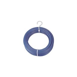 トラスコ中山 TRUSCO　メッキ付ワイヤーロープ　PVC被覆タイプ　Φ4（6）mmX10m CWP-4S10-イメージ1