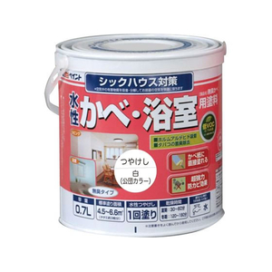 アトムサポート 水性壁浴室塗料 0.7L 白 FCB272H-イメージ1