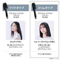 パナソニック EH-HS21-K ブラシストレートアイロン イオニティ
