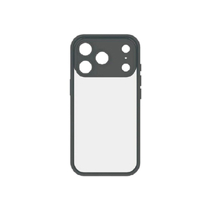 グルマンディーズ iPhone17 Pro用プランプフレームケース IIIIfit ブラック IFT-186BK-イメージ1
