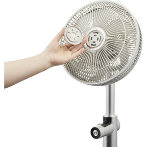 ドウシシャ DCモーター搭載リビング扇風機 Kamomefan+c lite シルバー K-F25AYSI-イメージ5