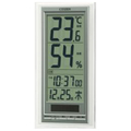 リズム時計 温度湿度計 CITIZEN(シチズン) シルバーメタリック色 8RD204A19