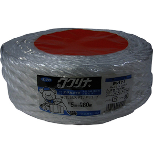 ユタカメイク 荷造り紐 ＰＳロープ ５ｍｍ×８０ｍ ユタカメイク PSロープ M-173-イメージ2