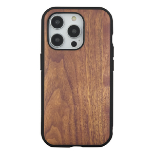 グルマンディーズ iPhone 15 Pro用耐衝撃ケース IIIIFIT PREMIUM ウォールナット IFT-157WN-イメージ1