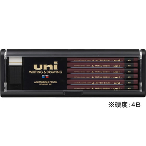 三菱鉛筆 鉛筆ユニ 4B 4B1ダース(12本) F829538-U4B-イメージ1