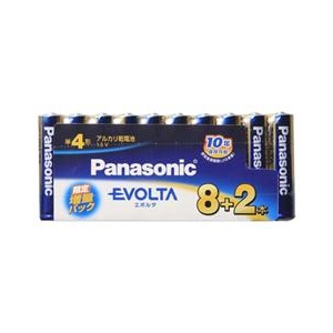 パナソニック 単4形アルカリ乾電池 10本入り EVOLTA LR03EJSP/10S パナソニック 単4形アルカリ乾電池 10本入り EVOLTA LR03EJSP/10S