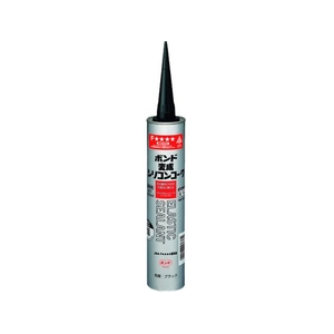 コニシ ボンド変成シリコンコーク 333ml 黒 #57678 カートリッジタイプブラック333-40～90℃ FC486ER-4922093-イメージ1