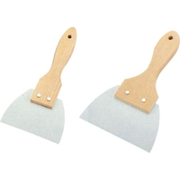 霜鳥製作所 S印 木柄 三角ゴムヘラ (白) 大 No.448 FCM6990-010284002