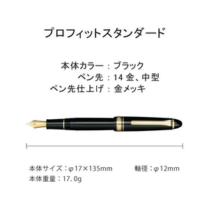 セーラー万年筆 万年筆 プロフィット スタンダード ブラック Z ズーム FCR5568-111219720-イメージ2