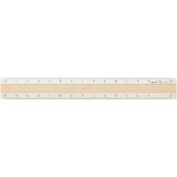 デザインフィル アルミ&ウッド定規 15cm アイボリー FC412SK-42305006