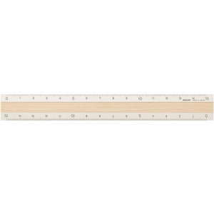 デザインフィル アルミ&ウッド定規 15cm アイボリー FC412SK-42305006-イメージ1