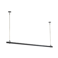 川口技研 室内用ホスクリーン 物干竿セット QSC型(1セット/ロングサイズ) ブラック QSCL-23-BK