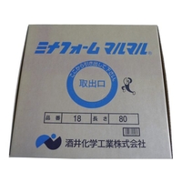 酒井化学工業 ミナ/弾性シーラントバックアップ材 ミナフォームマルマル #18 18mm×80m ホワイト12～151880 FC700EW-8289133