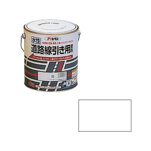 アサヒペン 水性道路線引き用塗料 4KG 白 FC522PM-イメージ1