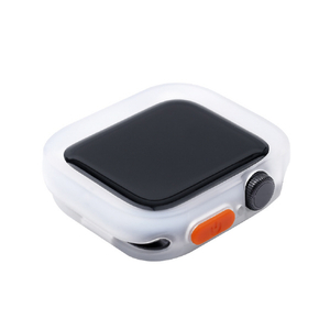 WEARPLANET Apple Watch 45/44mm用FLUFFY POT ソフトケース マット クリア WP26947-イメージ2