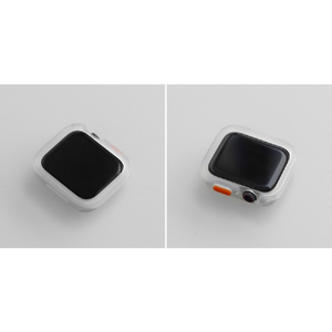 WEARPLANET Apple Watch 45/44mm用FLUFFY POT ソフトケース マット クリア WP26947-イメージ8