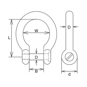 水本機械製作所 ステンレス 沈みオタフクシャックル 呼び10mm W3／83.43201050 FC368GK-2044037-イメージ2