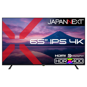 JAPANNEXT 65インチ 液晶ディスプレイ ブラック JN-IPS65U-イメージ1
