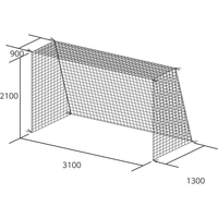トーエイライト TOEI LIGHT トーエイライト/フットサル・ハンドゴールネット 亀甲目 2張1組 FCJ288B-B3771