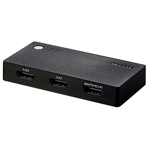 エレコム HDMI切替器 2ポート(入力/2、出力/1) ブラック DH-SWL2BK エレコム HDMI切替器 2ポート(入力/2、出力/1) ブラック DH-SWL2BK