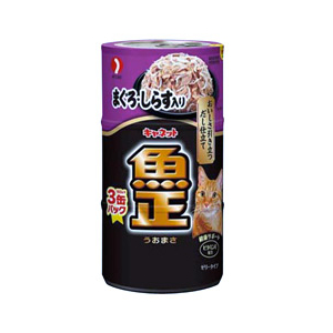 ペットライン キャネット 魚正 まぐろ・しらす入り(3缶) Cｳｵﾏｻﾏｸﾞﾛｼﾗｽ3P-イメージ1