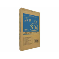 Forestway BOX型ゴミ袋薄手タイプ 乳白 90L 100枚 FC794NT-FRW208529