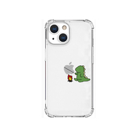 AKAN iPhone 13 mini用ソフトタフケース たき火 グリーン AK20948I13MN