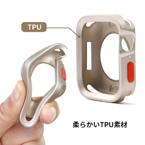 WEARPLANET Apple Watch 41/40mm用FLUFFY POT ソフトケース マッシュルームグリーン WP26948-イメージ10
