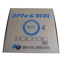 酒井化学工業 ミナ/弾性シーラントバックアップ材 ミナフォームマルマル #20 20mm×60m ホワイト13～172060 FC701EW-8289134