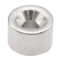 トラスコ ネオジム丸形磁石　皿ねじ穴付　外径６ＭＭ×４ＭＭ　Ｍ１．６　１個入 T06R04-M1.6