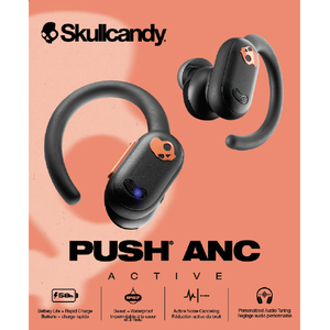 Skullcandy 完全ワイヤレスイヤホン Push ANC Active BLACK ORANGE S2PAW-S749-イメージ4