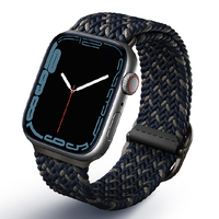 ＵＮＩＱ Apple Watch 42/44/45mm用BRAIDED STRAP UNIQ ASPEN DESIGNER EDITION OBSIDIAN BLUE UNIQ-45MM-ASPDEOBLU