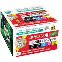 エコリカ リサイクルインクカートリッジ 4色パック+9BK互換 ECI-CAMP500/BOX
