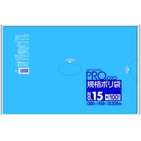日本サニパック 規格ポリ袋15号青100枚 FC650GB-1990199