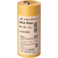 ３Ｍ マスキングテープ ２４３Ｊ Ｐｌｕｓ ２４ｍｍＸ１８ｍ ５巻入り 3M マスキングテープ“243J PLUS” 243J 24