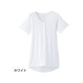 ケアファッション 3分袖ホックシャツ(2枚組)(婦人) ホワイト M FCP5141-08986711