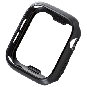 エレコム Apple Watch44mm用ソフトバンパー ブラック AW-20MBPUBK-イメージ1