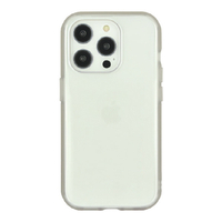 グルマンディーズ iPhone 15 Pro用耐衝撃ケース IIIIFIT CLEAR スモーク IFT-158SK