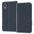 レイアウト Xperia Ace III用耐衝撃 手帳型ケース シンプル マグネット ダークネイビー RT-RXPAM3ELC1/DN-イメージ1