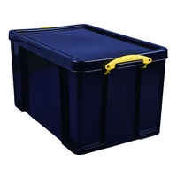 ＲＵＰ コンテナ Really Useful Box 84L ブラック FC383HV-8562758